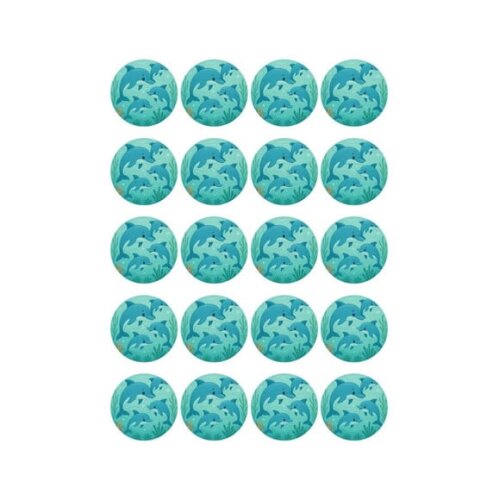 Adesivo Personalizado Latinha 5cm Golfinhos