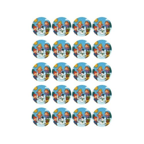 Adesivo Personalizado Latinha 5cm Inverno Divertido
