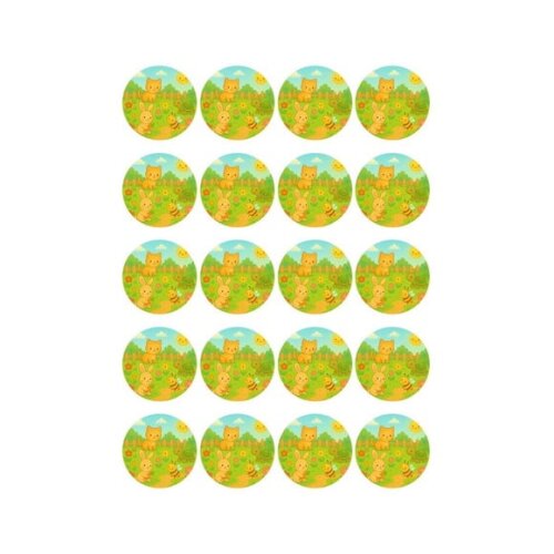 Adesivo Personalizado Latinha 5cm Jardim dos Bichinhos