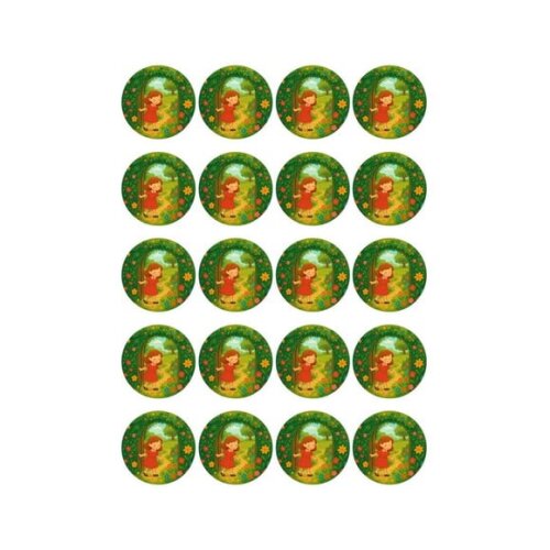 Adesivo Personalizado Latinha 5cm Jardim Secreto