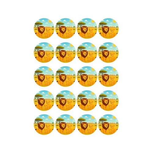 Adesivo Personalizado Latinha 5cm Leões
