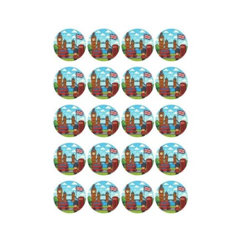 Adesivo Personalizado Latinha 5cm Londres