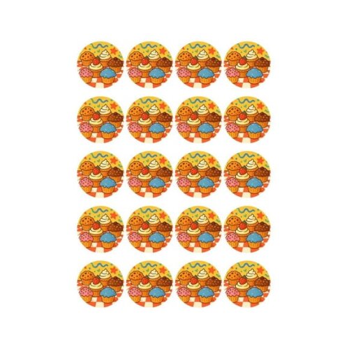 Adesivo Personalizado Latinha 5cm Muffins