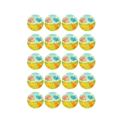 Adesivo Personalizado Latinha 5cm Passarinhos