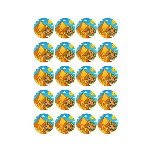 Adesivo Personalizado Latinha 5cm Pirâmides do Egito