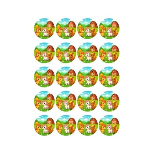 Adesivo Personalizado Latinha 5cm Pôneis