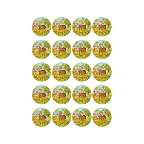 Adesivo Personalizado Latinha 5cm Primavera Divertida