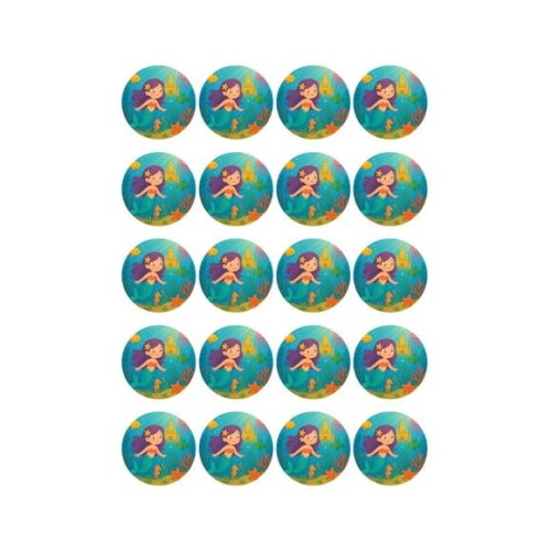 Adesivo Personalizado Latinha 5cm Reino Subaquático