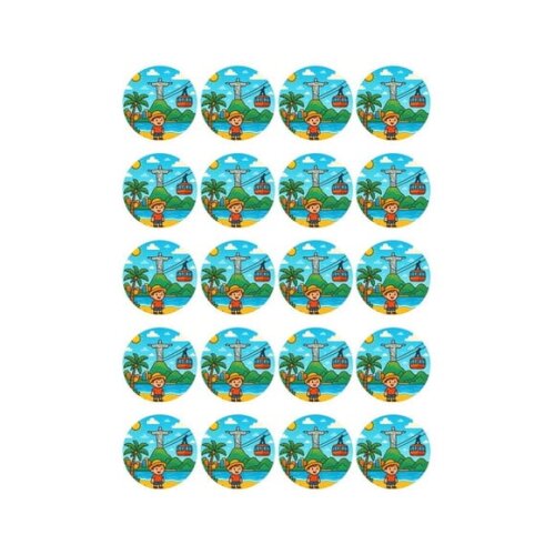 Adesivo Personalizado Latinha 5cm Rio de Janeiro