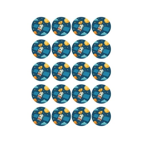 Adesivo Personalizado Latinha 5cm Satélite