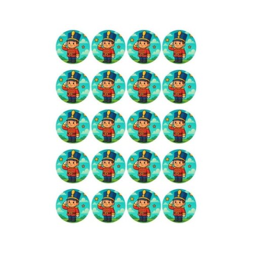 Adesivo Personalizado Latinha 5cm Soldadinho de Chumbo