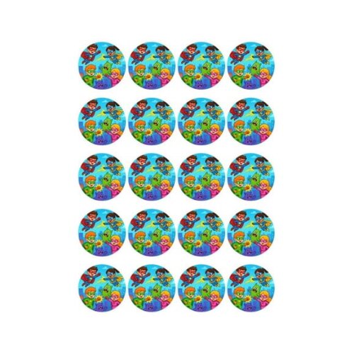 Adesivo Personalizado Latinha 5cm Super Heróis