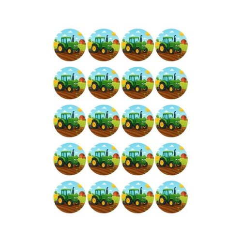 Adesivo Personalizado Latinha 5cm Trator