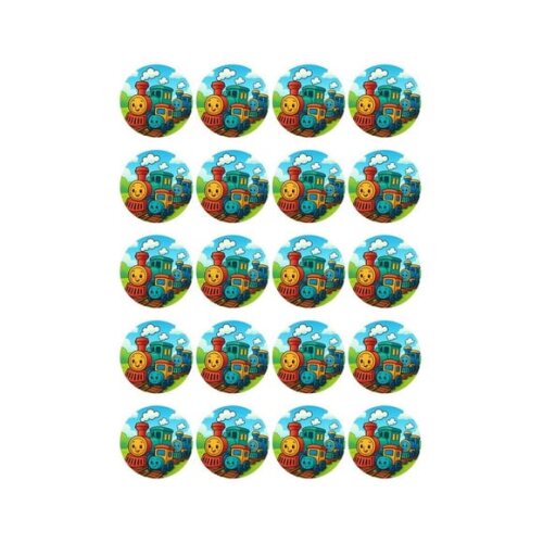Adesivo Personalizado Latinha 5cm Trens Antigos