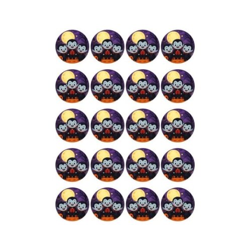 Adesivo Personalizado Latinha 5cm Vampirinhos Fofinhos