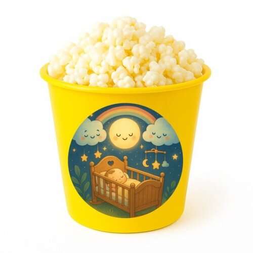 Balde de Pipoca Personalizado Infantil Berço Encantado