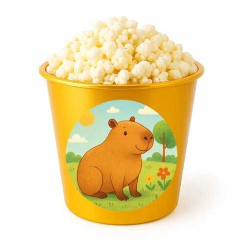 Balde de Pipoca Personalizado Infantil Capivara