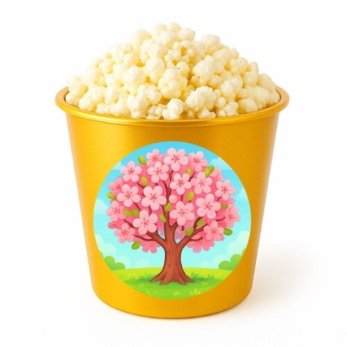 Balde de Pipoca Personalizado Infantil Cerejeira