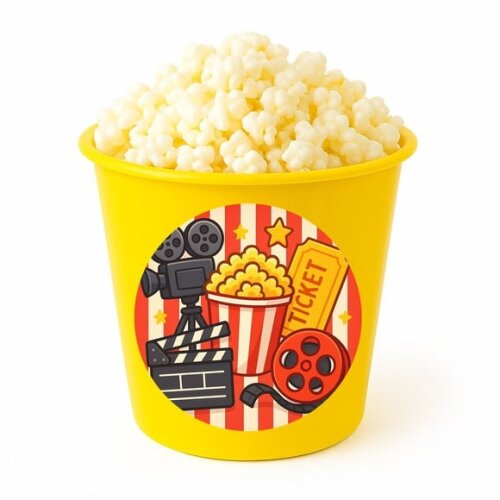Balde de Pipoca Personalizado Infantil Cinema