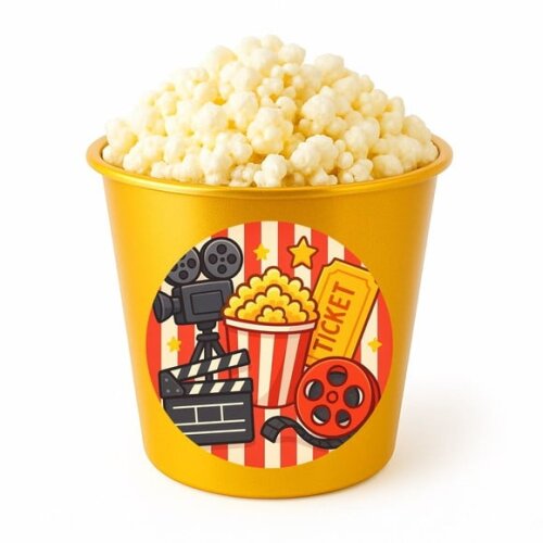 Balde de Pipoca Personalizado Infantil Cinema