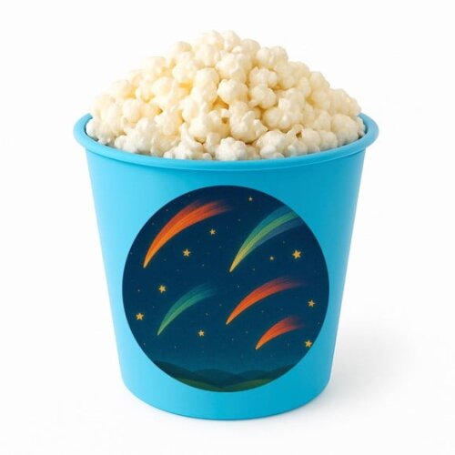 Balde de Pipoca Personalizado Infantil Cometas