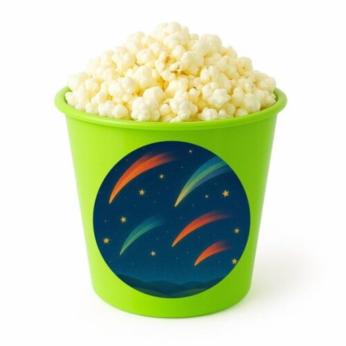 Balde de Pipoca Personalizado Infantil Cometas