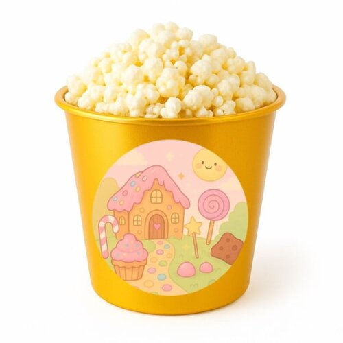 Balde de Pipoca Personalizado Infantil Confeitaria Kids
