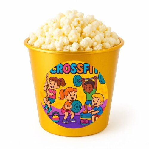Balde de Pipoca Personalizado Infantil Crossfit