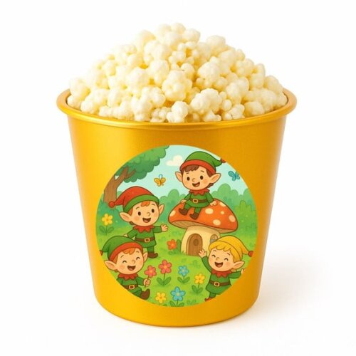 Balde de Pipoca Personalizado Infantil Duendes