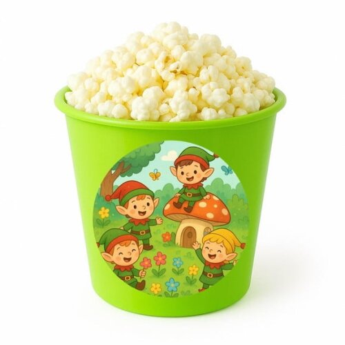 Balde de Pipoca Personalizado Infantil Duendes