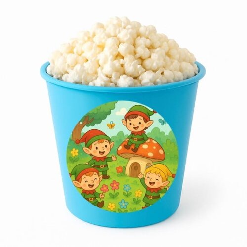 Balde de Pipoca Personalizado Infantil Duendes