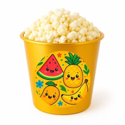 Balde de Pipoca Personalizado Infantil Frutas Tropicais