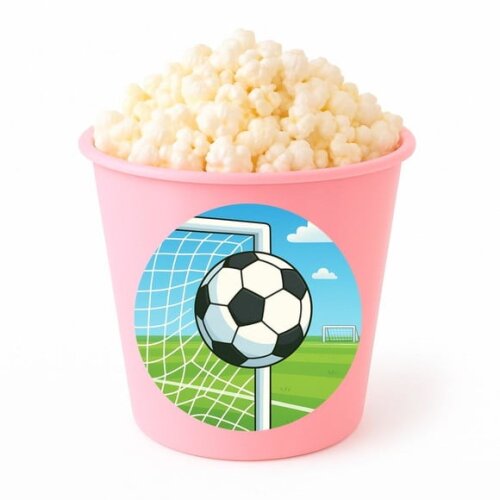 Balde de Pipoca Personalizado Infantil Futebol