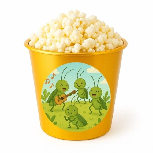 Balde de Pipoca Personalizado Infantil Grilos