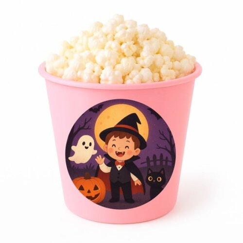 Balde de Pipoca Personalizado Infantil Halloween
