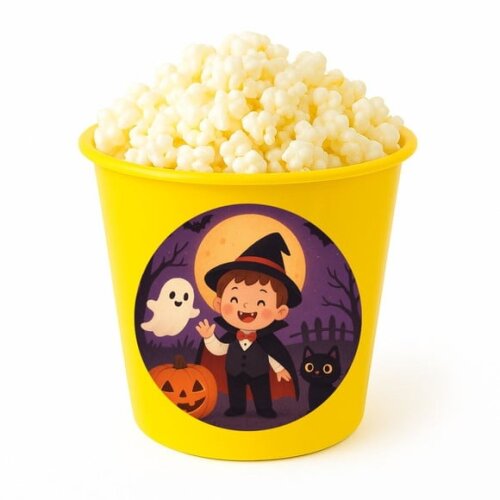 Balde de Pipoca Personalizado Infantil Halloween