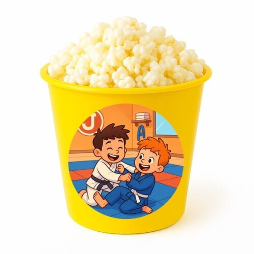 Balde de Pipoca Personalizado Infantil Jiu-jítsu