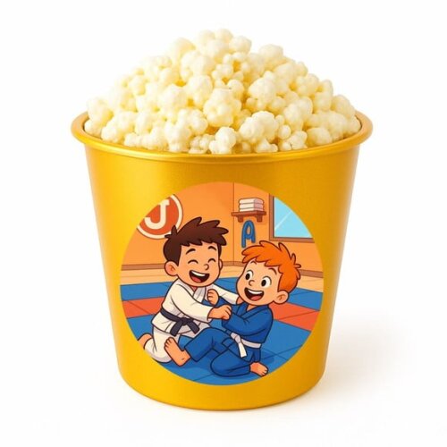 Balde de Pipoca Personalizado Infantil Jiu-jítsu