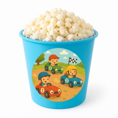 Balde de Pipoca Personalizado Infantil Kart Infantil