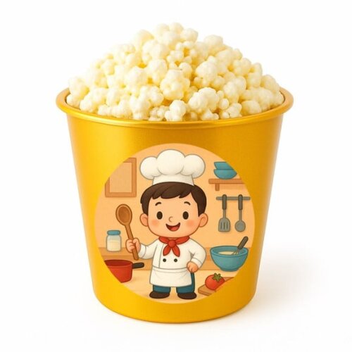 Balde de Pipoca Personalizado Infantil Mini Chefe Menino