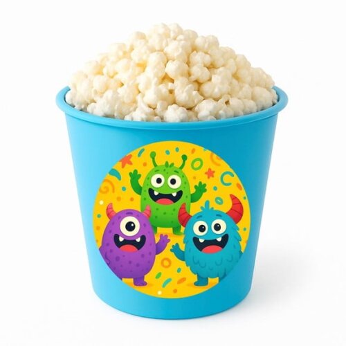 Balde de Pipoca Personalizado Infantil Monstrinhos
