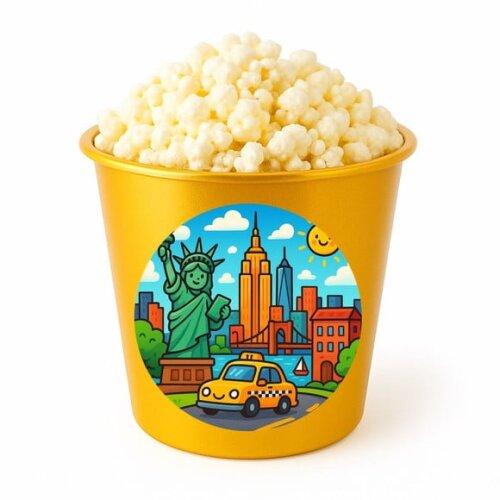 Balde de Pipoca Personalizado Infantil Nova York