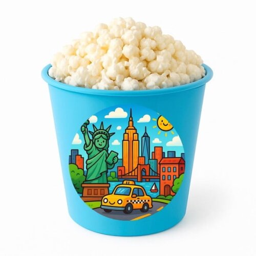 Balde de Pipoca Personalizado Infantil Nova York