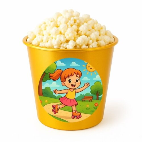 Balde de Pipoca Personalizado Infantil Patins