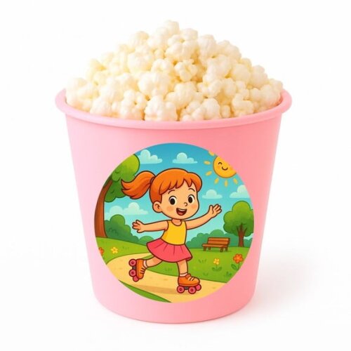 Balde de Pipoca Personalizado Infantil Patins