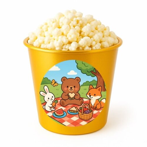 Balde de Pipoca Personalizado Infantil Picnic
