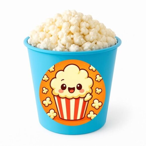 Balde de Pipoca Personalizado Infantil Pipoca