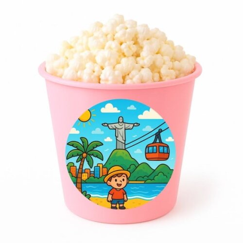 Balde de Pipoca Personalizado Infantil Rio de Janeiro