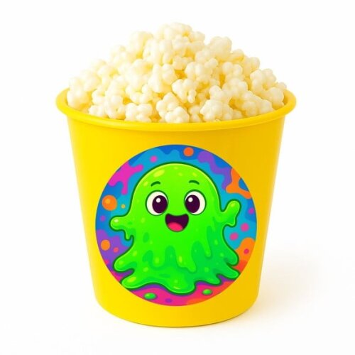 Balde de Pipoca Personalizado Infantil Slime