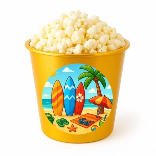 Balde de Pipoca Personalizado Infantil Surf
